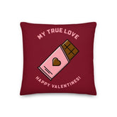My True Love Happy Valentine's Day Decorative Throw Pillow, pillow, $ 64.50, A Moment Of Now™